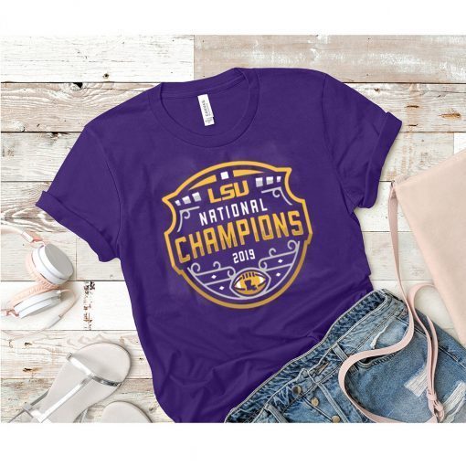 LSU Tigers Football Playoff 2019 National Champions Gift T-Shirts