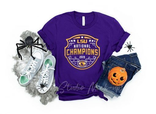 LSU Tigers Football Playoff 2019 National Champions Gift T-Shirt