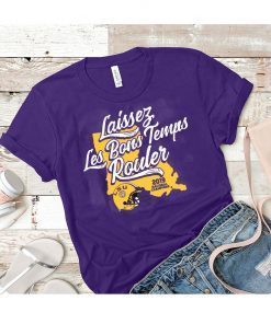Laissez Les Bons Temps Rouler LSU Licensed Gift T-Shirts