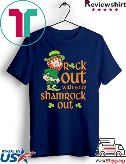 Leprechaun Rock Out With Shamrock Out St Patrick’s Day Gift T-Shirts