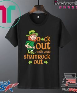 Leprechaun Rock Out With Shamrock Out St Patrick’s Day Gift T-Shirts