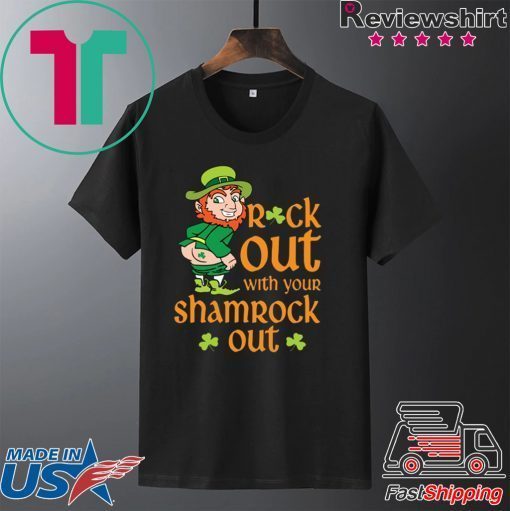 Leprechaun Rock Out With Shamrock Out St Patrick’s Day Gift T-Shirts