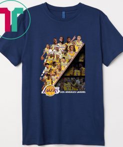 Los Angeles Lakers Players Signatures Gift T-Shirt