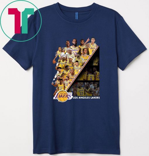 Los Angeles Lakers Players Signatures Gift T-Shirt