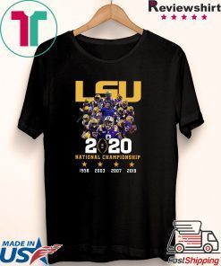 Lsu Tigers 2020 National Championship 1958 2003 2007 2019 Gift T-Shirts