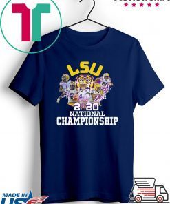 Lsu Tigers 2020 National Championship Signatures Gift T-Shirts