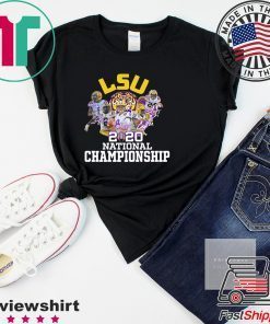 Lsu Tigers 2020 National Championship Signatures Gift T-Shirts