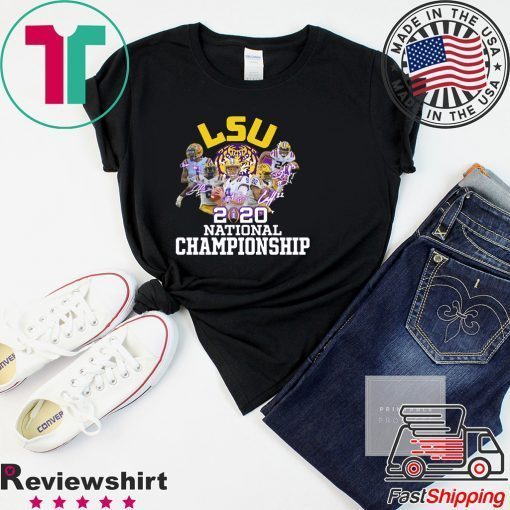 Lsu Tigers 2020 National Championship Signatures Gift T-Shirts