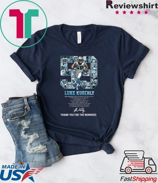 Luke Kuechly Thank You For The Memories Gift T-Shirts