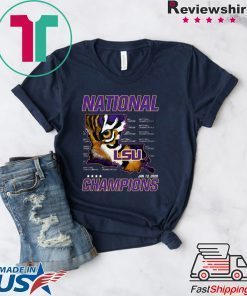 National Championship LSU Tigers Jan 13 2020 Louisiana Gift T-Shirt