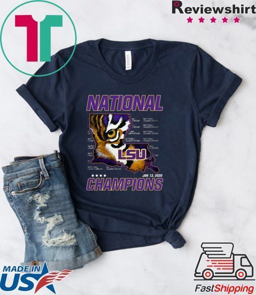 National Championship LSU Tigers Jan 13 2020 Louisiana Gift T-Shirt