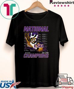 National Championship LSU Tigers Jan 13 2020 Louisiana Gift T-Shirt