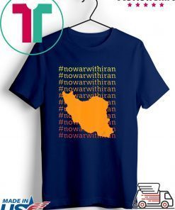 No War With Iran 2020 Hashtag Humanity Gift T-Shirt