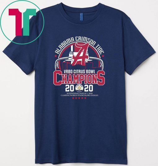 Official Alabama Crimson Tide Vrbo Citrus Bowl Champions 2020 Gift T-Shirts