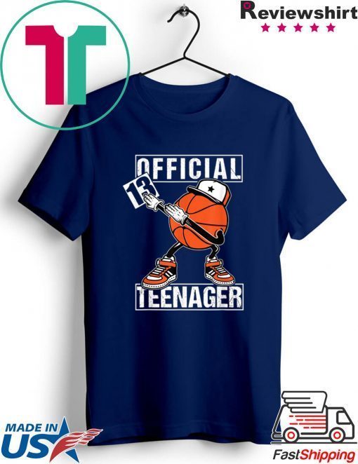 Official Teenager 13th Birthday Dab Basketball Player Gift T-Shirts