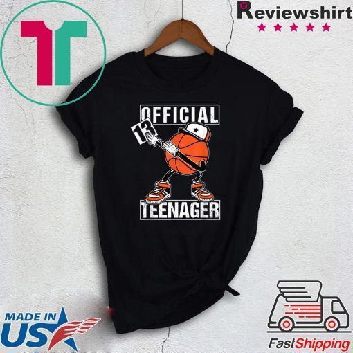 Official Teenager 13th Birthday Dab Basketball Player Gift T-Shirts