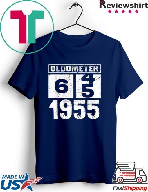 Oldometer 64 To 65 Born In 1955 Gift T-Shirt