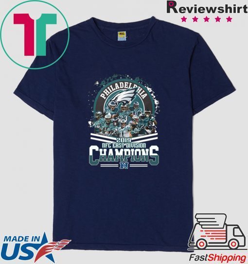 Philadelphia Eagles 2019 NFC East Division Champions Gift T-Shirts