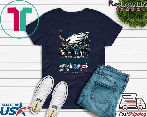 Philadelphia Eagles 2019 Nfc East Division Champions Eagles Vs Giants Gift T-Shirts