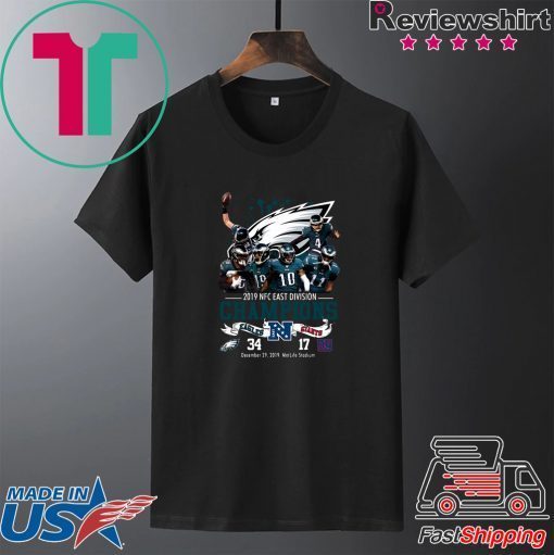 Philadelphia Eagles 2019 Nfc East Division Champions Eagles Vs Giants Gift T-Shirts