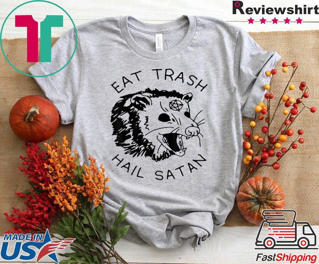 possum t shirt let's eat trash