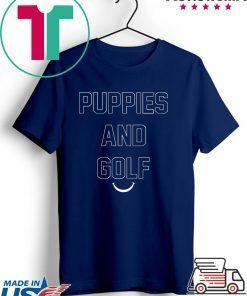 Puppies And Golf Gift T-Shirts