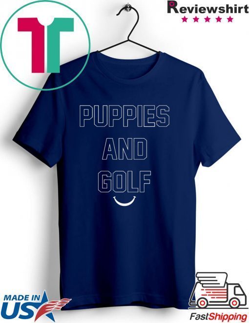 Puppies And Golf Gift T-Shirts