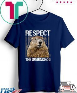 Respect The Groundhog Happy Groundhog Day Gift T-Shirts