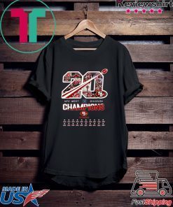 San Francisco 49ers 20 Nfc West Division Champions Gift T-Shirt