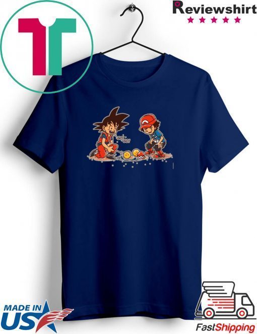 Son Goku Dragon Ball Z and Satoshi P0kemon Poke Z Gift T-Shirts