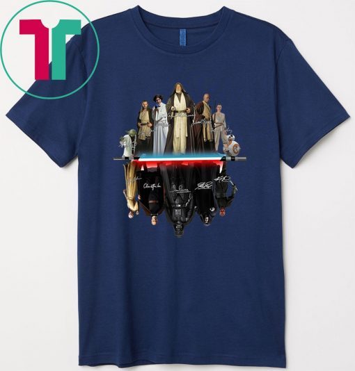 Star Wars characters water mirror signature Gift T-Shirt