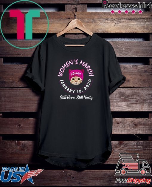 Women's March 2020 Cat Hat Gift T-Shirts