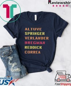 altuve springer verlander bregman redick correa Gift T-Shirts