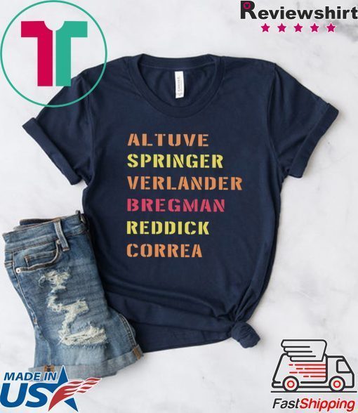 altuve springer verlander bregman redick correa Gift T-Shirts