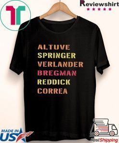 altuve springer verlander bregman redick correa Gift T-Shirts