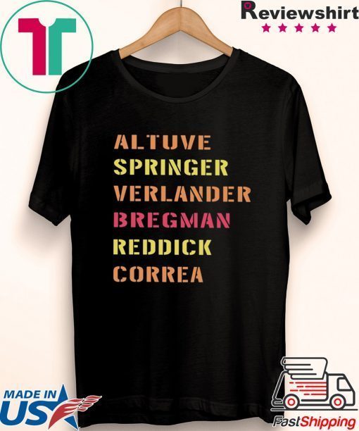 altuve springer verlander bregman redick correa Gift T-Shirts