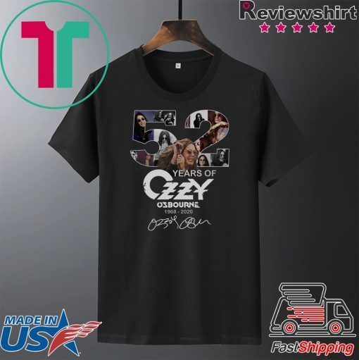 52 Years Of Crazy Osbourne 1968-2020 Gift T-Shirt