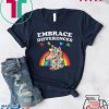 Autism Awareness Embrace Differences Llama Shirt Boy Girl Gift T-Shirt