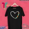 Autism Awareness Kindness Heart of Puzzle Autism Love Gift T-Shirt