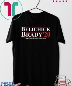 Belichick Brady 2020 great American Patriots Tee Shirts