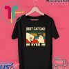 Best Cat Dad Ever Vintage Fathers Day Gift T-Shirts