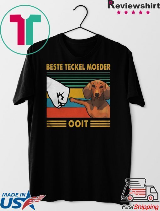 Beste Teckel Moeder Ooit Vintage Gift T-Shirt