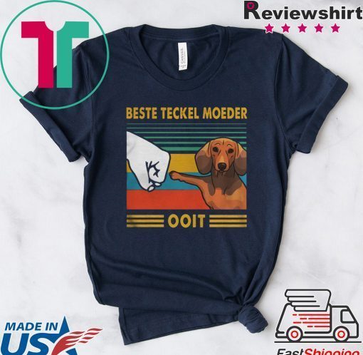 Beste Teckel Moeder Ooit Vintage Gift T-Shirt