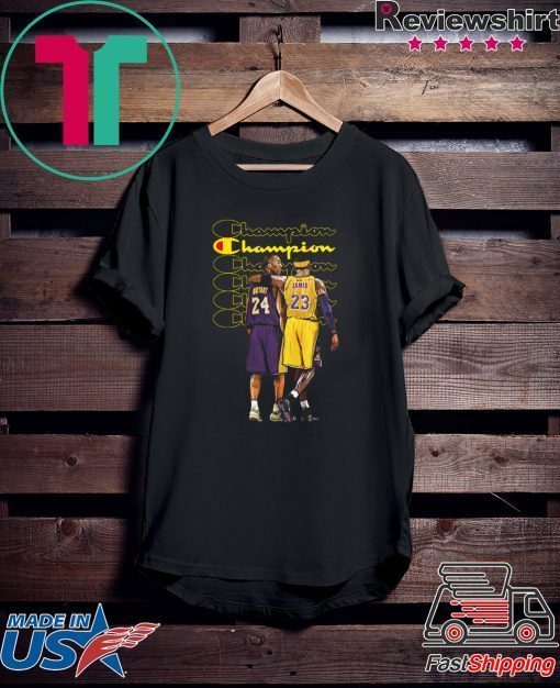 Champion Kobe Bryant and Lebron James Official T-Shirts