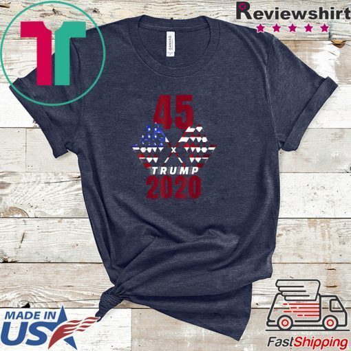 Checkered Flag 45 for Trump 2020 Gift T-Shirt