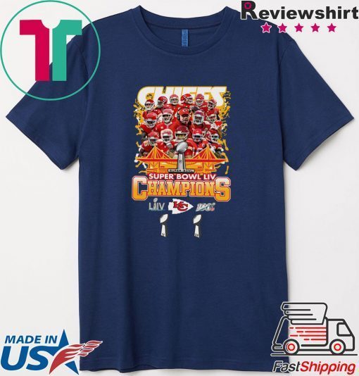 Chiefs Super Bowl LIV Champions 100 NFL Gift T-Shirt