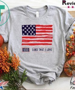 Chuck Todd USO Land that I love America flag Gift T-Shirts