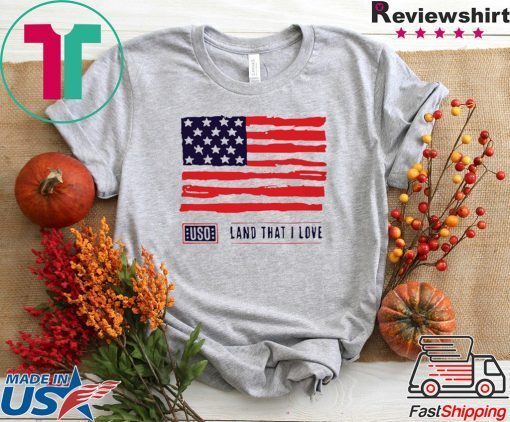 Chuck Todd USO Land that I love America flag Gift T-Shirts