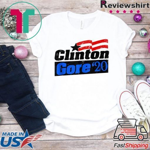 Clinton Gore Shirt Elect Democrat 2020 Vintage Gift T-Shirts