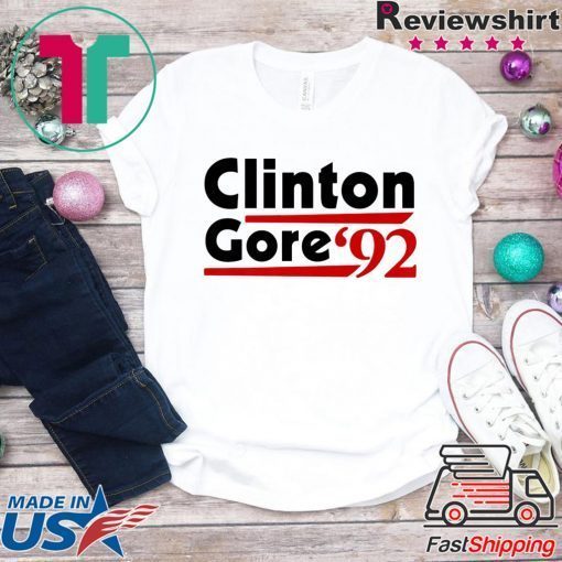 Clinton Gore ’92 Democratic Election Vintage Political Gift T-Shirts